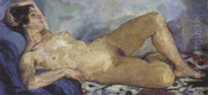 Reclining Nude by Emil Orlik