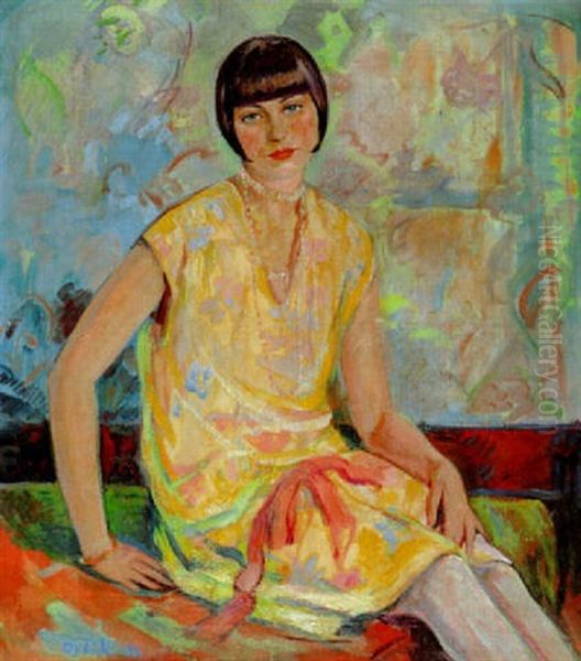 Sitzende Junge Frau - view 1