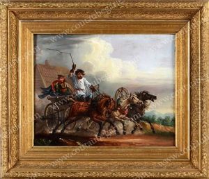 Messager Sur Une Troika Au Galop
