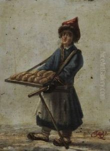 La Petite Marchande De Pain by Aleksandr Osipovich Orlovsky