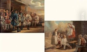 Danse Russe Rustique (+ Jeux Russes; Pair) by Aleksandr Osipovich Orlovsky