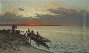 Preparing The Nets by Vladimir Donatovitch Orlovsky