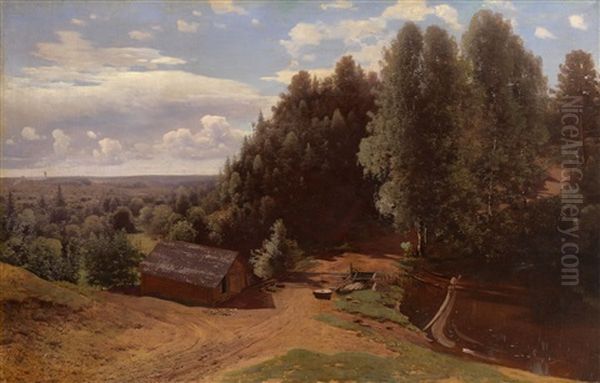 Mill In The Forest Clearing by Vladimir Donatovitch Orlovsky