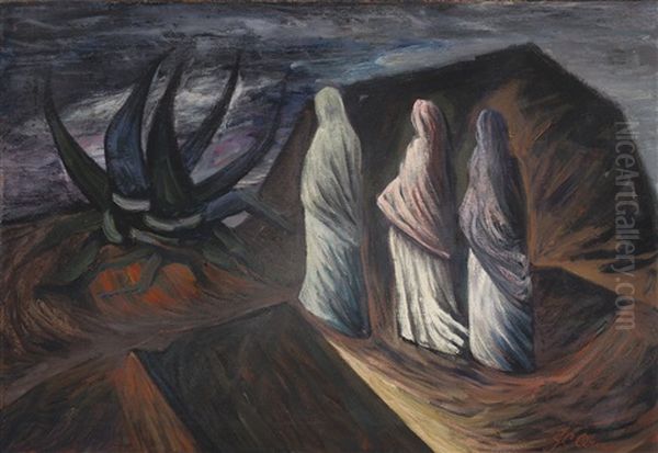 Paisaje Con Tres Mujeres Y Maguey - view 1