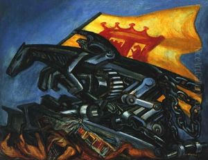 Cortes Y La Victoria by Jose Clemente Orozco