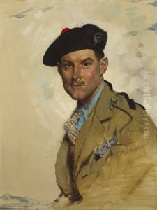 Portrait Of Captain Colin David Brodie by Sir William Newenham Montague Orpen