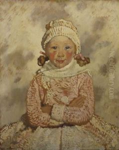 Portrait Of Kit by Sir William Newenham Montague Orpen