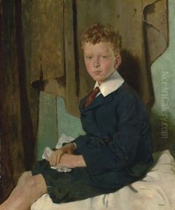 Portrait Of Mr. John Drum, Jr. by Sir William Newenham Montague Orpen