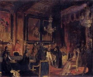 The Investiture Of King Manoel Of Portugal As Knight Of The Garter At Windsor Castle by Sir William Newenham Montague Orpen