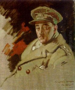 Portrait Of Captain Aubrey Nepean by Sir William Newenham Montague Orpen