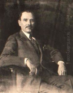 Portrait Of Sir Louis Baron by Sir William Newenham Montague Orpen