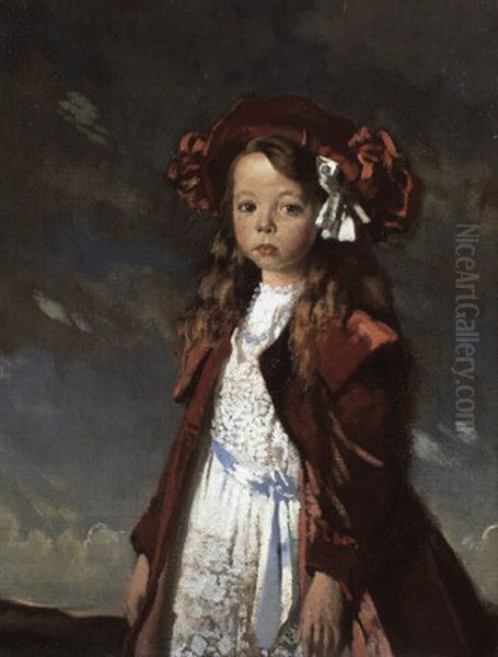 Portrait Of Miss Harmsworth In A Landscape - view 1