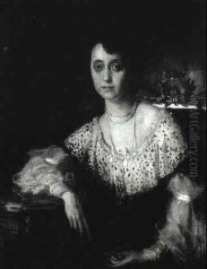 Portrait Of A Lady by Sir William Newenham Montague Orpen