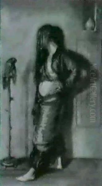 Arabian Nights, Woman With A Parrot - view 1