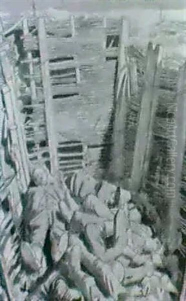 Dead Germans In A Trench - view 1