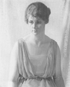 Portrait Of A Lady In Classical Dress