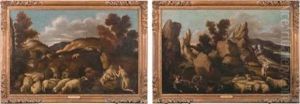 Le Sacrifice D'isaac (+ Le Combat De Jacob Et L'ange; Pair)