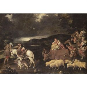 Jacob And His Family Leaving For Canaan