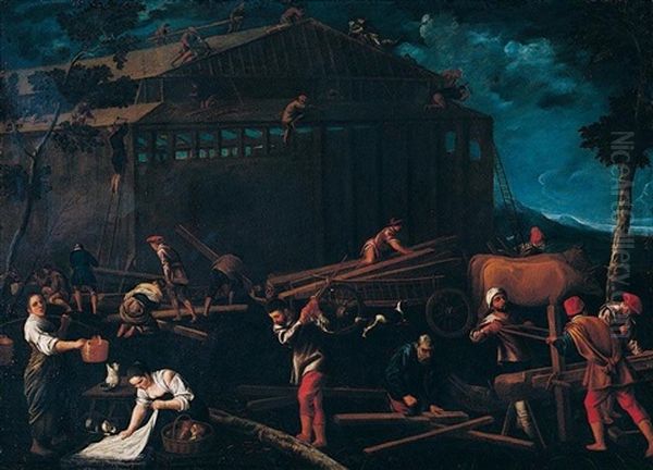 The Construction Of The Ark - view 1