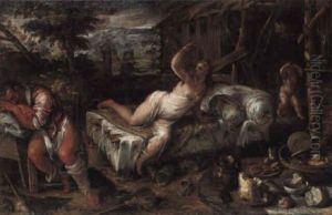 Venus And Mars At The Forge Of Vulcan by Pedro Orrente