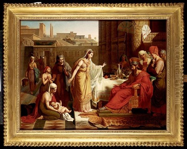 The Pharaoh's Daughter Presents Moses To Her Father - view 1