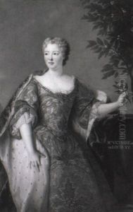 Portrait De Madame De R. by Andre Jacques Victor Orsel