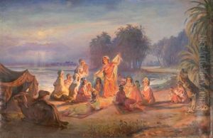 Les Danseuses Sur La Plage by Jose Benito Ortega