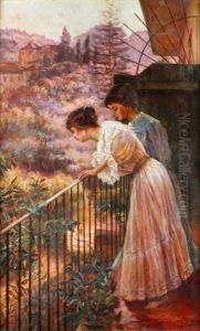 Au Balcon by Jose Benito Ortega