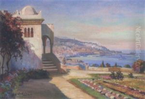 La Baie De Mustapha, Alger by Jose Benito Ortega