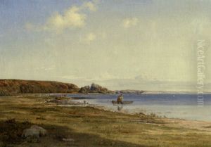 The Coast At Svendborgsund, Denmark by Emil Cordius Heinrich Orth