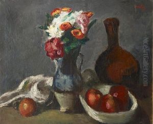 Nature Morte Aux Fleurs by Manuel Ortiz De Zarate