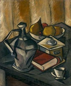 Nature Morte Au Moulin A Cafe, 1914 by Manuel Ortiz De Zarate