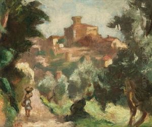 Ville De Cagne-le-vieux (chateau Grimaldi) by Manuel Ortiz De Zarate