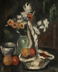 Nature Morte Au Panier De Fruits by Manuel Ortiz De Zarate