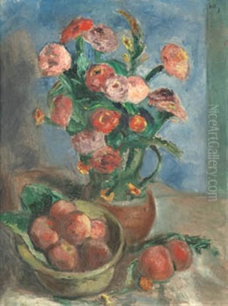 Bodegon Con Flores Y Frutas - view 1