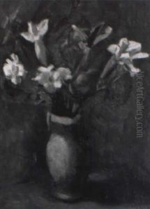 A Flower Still Life by Manuel Ortiz De Zarate