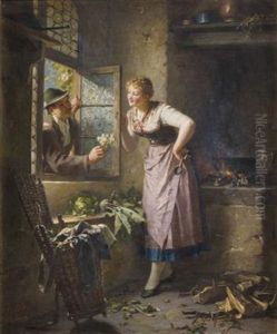 Ein Edelweisstraus Vom Verehrer