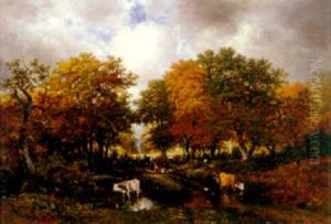 Cowherd In The Forest Of Fontainebleau