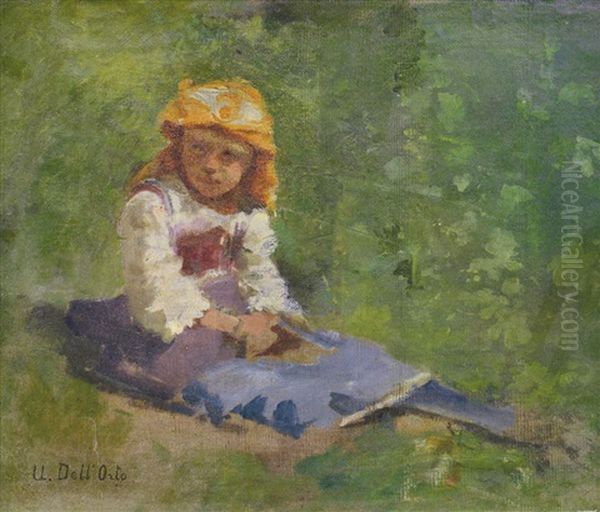 Bimba Seduta Sul Prato - view 1