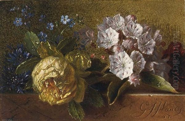 Flowers On A Ledge - view 1