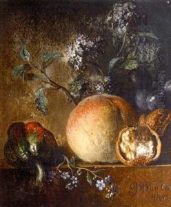 Nature Morte De Fleurs Et Fruits Nature Morte De Fleurs Et Fruits