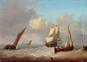 Voiliers Hollandais Et Barques Pres De La Jetee