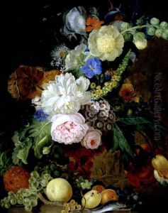Blumen- Und Fruchtestilleben