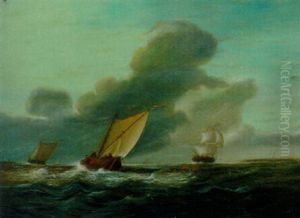 Shipping In An Estuary by Jan van Os