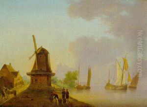 Vue De Riviere by Jan van Os