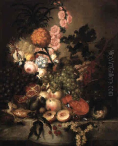 Nature Morte Aux Fleurs Et Aux Fruits - view 1