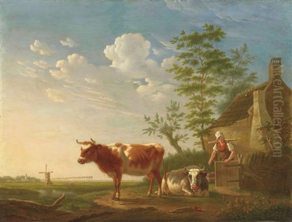 Landschaft Mit Hirtin Und Kuh - view 1