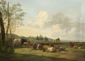 Landschap Met Vee by Pieter Gerardus Van Os