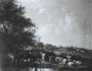 Sommerabend Auf Dem Lande by Pieter Gerardus Van Os