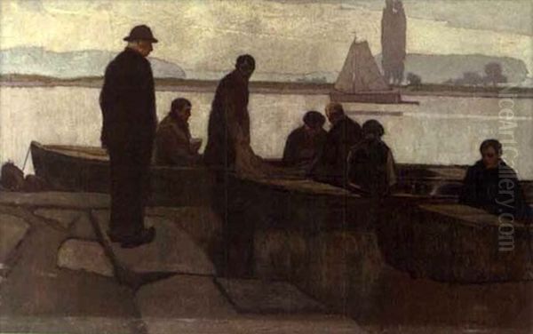Fisherman Preparing For The Day - view 1
